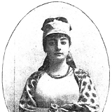 Die Sängerin in „ruthenischem Nationalcostüm“ (Wiener Bilder 9.8.1896, 10)
