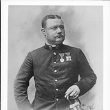 Bildnis in Uniform (1901) mit Notenprobe Mein Herz dem Land Tirol.