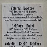 Gedenktafel am Geburtshaus in Kronstadt, Piața George Enescu 8.
