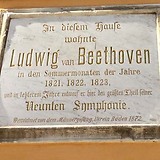 Beethoven-Gedenktafel, Rathausgasse 10 (Beethovenhaus)