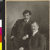 V. Léon stehend links neben F. Lehár