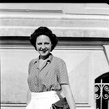 Vor dem Festspielhaus in Salzburg, 5.8.1947