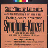 Plakat vom 19.11.1915