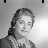 Rollenbildnis als Isolde in Rich. Wagners Oper Tristan und Isolde, Wiener Staatsoper, 14.6.1959