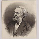 August Wilhelm Ambros (Pinselzeichnung von Wilhelm Hecht, entstanden vor 1896)
