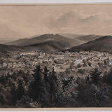 Pinselzeichnung von Anton Levý, vor 1896