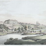 kolorierte Radierung von Ferdinand Runk und Johann Ziegler, um 1810