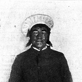 Blasel als Hotelier Brebillant in der am Theater an der Wien gespielten OperetteDer Schmetterling von Ch. Weinberger (Wiener Bilder, 22.11.1896, 11)