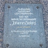 Gedenktafel am Ort des ehemaligen Wohnhauses Linke Bahngasse 1a (Wien III)