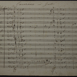 Anton Bruckner, Ouvertüre in g-Moll, Autograph (A-KR C56-5, fol. 1r)