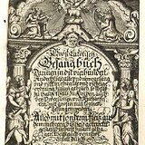 Titelseite zum Groß Catolisch Gesangbüch, 1625 (Augsburg, Staats- und Stadtbibliothek, Th Lt K 96).