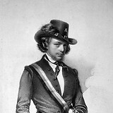Adolf Dauthage, Selbstbildnis als akademischer Legionär, 1848