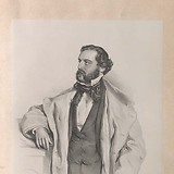 Achille de Bassini, Lithografie von Josef Kriehuber 1854