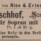 Inserat Robert FischhofMusikalisches Wochenbl. 5.4.1883, 195
