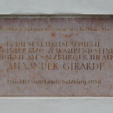Gedenktafel in Salzburg, Linzergasse 50