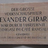 Gedenktafel in Bad Ischl, Café Ramsauer, Kaiser-Franz-Josef-Straße 8