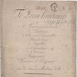 Martin Goller, Te Deum in C-Dur, Abschrift um 1835, Titel (A-HALn, ohne Signatur)