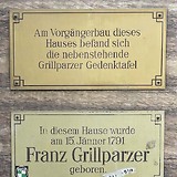 Gedenktafel in Wien I, Bauernmarkt 10 (Grillparzerhof)