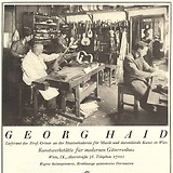 Inserat der Werkstätte von Georg Haid (Österr. Gitarre Zs. 1/1 [1926], 17)