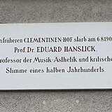 Gedenktafel am Sterbehaus in Baden, Kaiser Franz-Ring 12