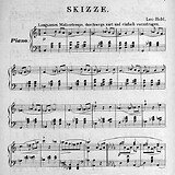 Leo Held, Skizze (An der Schönen Blauen Donau H. 23 [1894], 552/1)