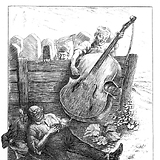 Wiener Bilder, 2.8.1896, 3 (Illustration zur Humoreske „Die durchgegangene Baßgeige“ von Vinzenz Chiavacci [1847–1916])
