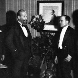 Wiener Bilder, 15.1.1933, 10 (Feier der Wiener Konzerthausgesellschaft und der Wiener Philharmoniker zum 50. Geburtstag des Geigers [2. v. r.])