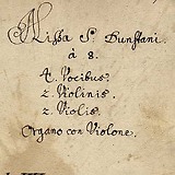 Melchior Johann Klampfl, Abschrift der Missa S. Dunstani aus der Regenterei Kremsmünster
