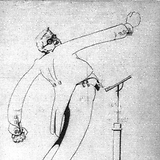 Viktor Keldorfer, Karikatur von Rudolf Effenberger (Wiener Bilder 15.1.1933, 8)