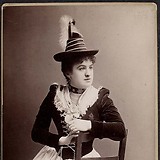 Mizzi Krall, Rollenporträt (Foto von Ludwig Grillich, Wien). Theatermuseum Wien