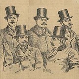 „Stößergruppe“ des Penzinger MGVs, vorne rechts Louis Kratzl (Illustrirtes Wr. Extrabl. 16.1.1900, 5)