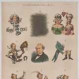 Carl von La Roche, Karikatur von Franz Xaver de Gaul (aus Humoristische Blätter)