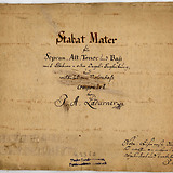 J. A. Ladurner, Stabat mater in c-Moll, Titel der autographen Handschrift (A-Imf M 2310)
