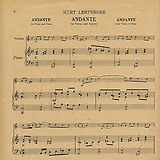 Kurt Lerperger, Andante für Violine und Klavier