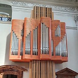 Chororgel an der Nordwand des Kuppelraums („Mariazeller Orgel“)