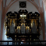 Große Orgel der Basilika, Gehäuse von Meinrad Guggenbichler