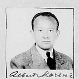 Albert Morini, Foto auf seiner Declaration of Intention vom 11.10.1938