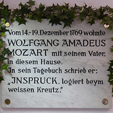 Gedenktafel Gasthof Weißes Kreuz, Herzog-Friedrich-Straße 31 (Innsbruck)
