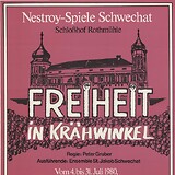 Plakat der Nestroy-Spiele Schwechat, Juli 1980