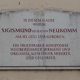 Gedenktafel am Geburtshaus Salzburg, Hagenauerplatz 1