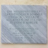 Gedenktafel Stiftskirche Ossiach