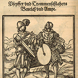 Anonymer Holzschnitt aus Leonhardt Fronsberger, Fünf Bücher von Kriegsregiment und Ordnung […]. Mit schönen Figuren, Frankfurt a. M. 1555, fol. 54v
