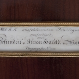Detail, Firmenzettel (GMN, Inv.-Nr. 293391)