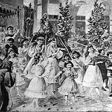 Fronleichnamsprozession in Wien (Wiener Bilder, 7.6.1896, 1 [„Der Umgang“])