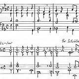 Orgelbegleitung zu F. Schubert, Wohin soll ich mich wenden aus der Dt. Messe (G. Pum, Dreilinien-Notensystem 1975)