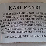 Gedenktafel am Geburtshaus in Gaaden