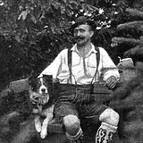 Josef Ritter auf Sommerfrische im Salzburger Nonntal (Wiener Bilder, 9.8.1896, 10 („Künstler-Ferien“)