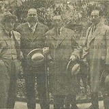 von links nach rechts: F. Wreede, R. Katscher, P. Whiteman, R. Fall, S. Fall, O. Hein, A. Robinson (Die Stunde 1.7.1926, 7)
