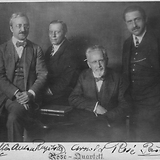 Rosé-Quartett 1921 (von links nach rechts: Anton Walter, A. Ruzitska, A. R., P. Fischer)