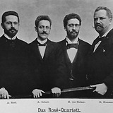 Rosé-Quartett um 1898 (A. R., A. Siebert, Hugo v. Steiner, Reinhold Hummer [A. Ehrlich [Hg.], Das Streich-Quartett in Wort und Bild 1898])